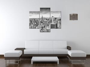 Obraz na plátne Obrovské mrakodrapy v New Yorku - 3 dielny Rozmery: 90 x 70 cm