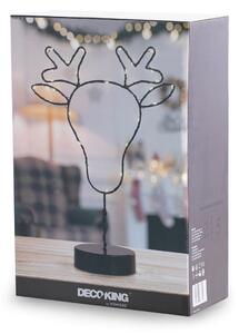 DecoKing LED Svetelná dekorácia Reindeer čierna