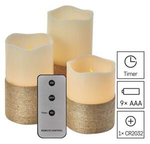 EMOS LED sviečky Candles s ovládačom 3 ks teplá biela