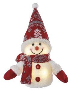 EMOS LED vianočný snehuliak Barney 25 cm teplá biela