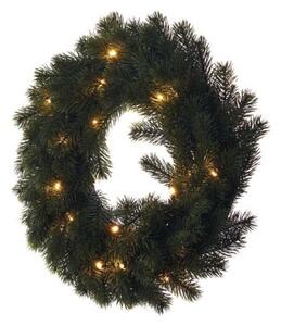 EMOS LED vianočný veniec Hud s časovačom 40 cm teplá biela