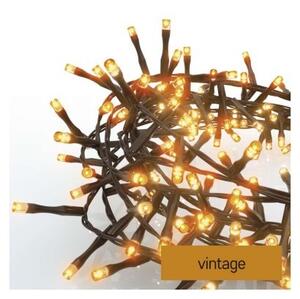 EMOS LED vianočná reťaz Hedge s časovačom 6 m vintage