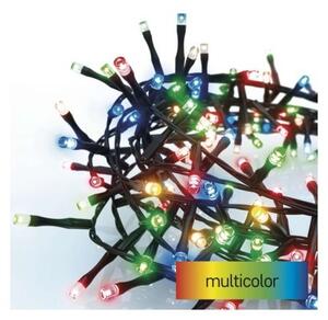 EMOS LED vianočná reťaz Hedge s časovačom 8 m farebný