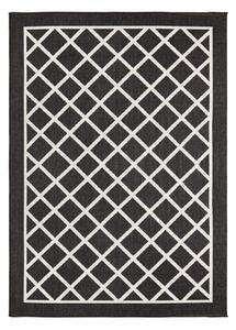 NORTHRUGS - Hanse Home koberce Kusový koberec Twin Supreme 103425 Sydney black creme – na von aj na doma - 80x250 cm