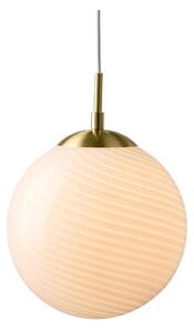 Halo Design 748457 - Luster na lanku CANDY 1xE27/25W/230V priemer 25 cm krémová/mosadz