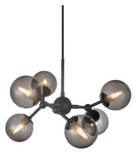 Halo Design 736553 - Luster na lanku ATOM 6xG9/28W/230V pr. 45 cm čierna/k. čierna