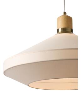 Halo Design 744305 - luster na kábli PARIS 1xE27/40W/230V, priemer 56 cm, krémová/mosadz/dub
