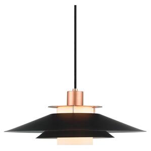 Halo Design 990785 - Luster na lanku RIVOLI 1xE27/40W/230V pr. 40 cm čierna/medená