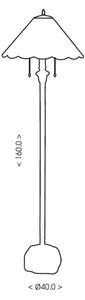 Brilagi - Tiffany vitrážová stojacia lampa JUNGLE 2xE27/60W/230V