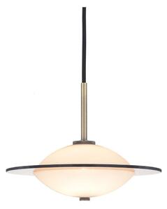 Halo Design 743599 - Závesný luster na lanku ORBIT 1xG9/7W/230V priemer 24 cm biela/mosadz/dymové