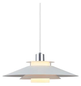 Halo Design 990792 - Závesný luster na lankách RIVOLI 1xE27/40W/230V pr. 40 cm biela/lesklý chróm