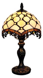Brilagi - Tiffany vitrážová stolová lampa SLONOVINOVÁ 1xE27/60W/230V