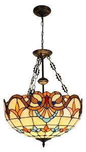 Brilagi - Tiffany vitrážny luster na reťazi MIRABELLA 3xE27/60W/230V priemer 50 cm