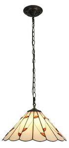 Brilagi - Tiffany vitrážový luster na reťazi FOLIA 1xE27/60W/230V pr. 40 cm