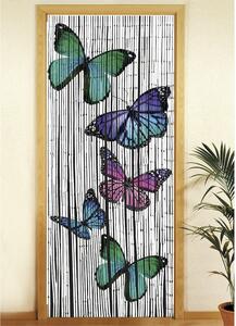 Bambusový záves do dverí 200x90 cm Butterflies - Maximex