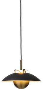 Halo Design 749034-LED stmievateľný luster na lanku STEPP LED/12W/230V priemer 24 cm čierna/mosadz