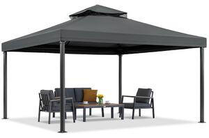Antracitový záhradný pavilón Valencia 4x4 m Garden Point