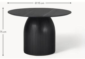 Okrúhly stôl s mramorovou stolovou doskou Nelly