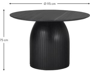 Okrúhly stôl s mramorovou stolovou doskou Nelly