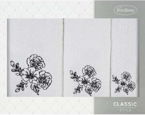 FROTÉ UTERÁK MELANI SADA 1KS 30X50 CM, 1KS 50X90 CM, 1KS 70X140 CM BIELA