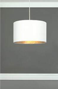 Biele stropné svietidlo s vnútrajškom v striebornej farbe Sotto Luce Mika, ⌀ 36 cm