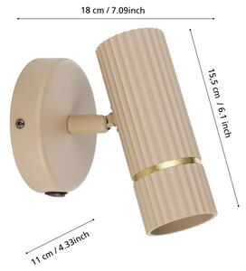 Eglo 901153 - LED Nástenné svietidlo CAMINIA 1xGU10/5W/230V 3000K béžová