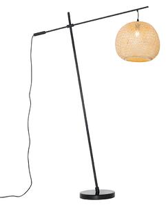 Orientálna exteriérová stojaca lampa bambus IP44 - Rafael