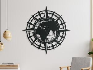 Drevko Obraz Zemeguľa a Kompas