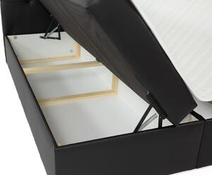 Moderná box spring posteľ Lipari 180x200, tmavosivá