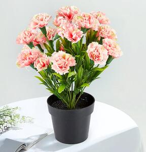 Die moderne Hausfrau Umelá kvetina Karafiát, ružový