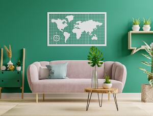 Drevko Drevená mapa sveta na stenu