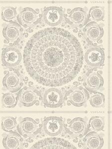 A.S. Création | Vliesová tapeta na stenu Versace 6 79134-2 | 0,53 x 10,05 m | biela, šedá, fialová