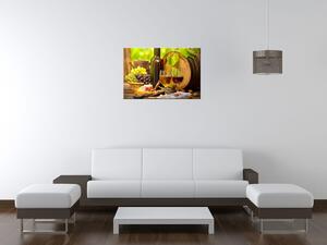 Gario Obraz na plátne Červené a biele víno Veľkosť: 20 x 30 cm
