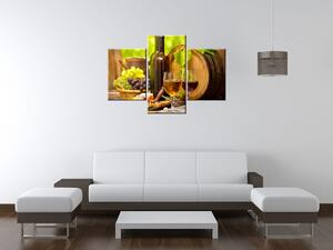 Gario Obraz na plátne Červené a biele víno Veľkosť: 170 x 50 cm