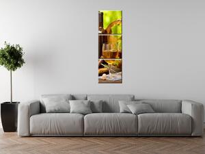 Gario Obraz na plátne Červené a biele víno Veľkosť: 30 x 90 cm