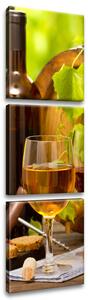 Gario Obraz na plátne Červené a biele víno Veľkosť: 30 x 90 cm