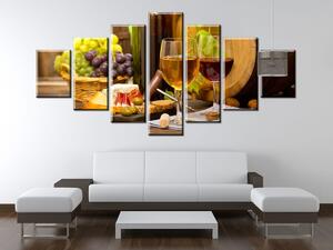 Gario Obraz na plátne Červené a biele víno Veľkosť: 210 x 150 cm