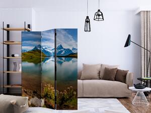 Artgeist Paraván - Lake with mountain reflection, Switzerland [Room Dividers]
