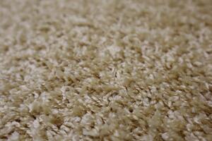 Vopi koberce Kusový koberec Color shaggy béžový kvietok - 120x120 kvietok cm