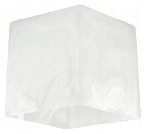 Sklenené tienidlo pre stropnú lampu, stolovú lampu, luster, kocku, mliečne biele