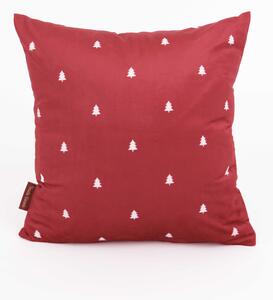 Vianočná obliečka na vankúš Velvet 40 × 40 cm - Vianočná pohoda červená