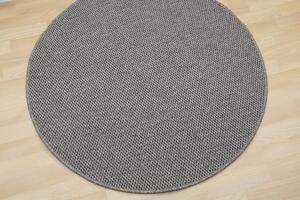 Vopi koberce Kusový koberec Nature tmavo béžový okrúhly - 200x200 (priemer) kruh cm