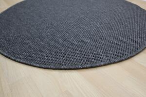 Vopi koberce Kusový koberec Nature antracit kruh - 200x200 (priemer) kruh cm