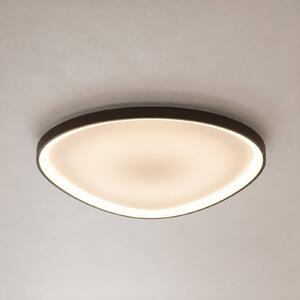 Lucande Stropné LED svetlo Asken, 61 cm, hnedé, stmievateľné, Hnedá / hrdzavá, Chodba, Hliník, Moderný, Závesné svietidlo