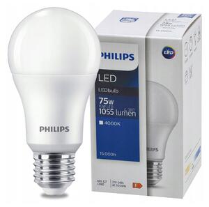 LED žiarovka E27 PHILIPS 10W 1055lm Neutrálna farba 4000K LED žiarovka A60