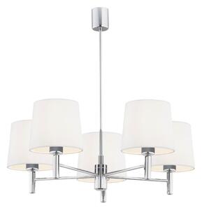 Brilagi - Luster na tyči MONTE 5xE27/60W/230V krémová/lesklý chróm
