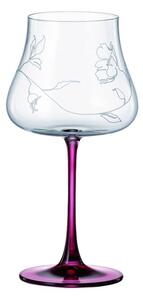 BOHEMIA IDUNA RED FOOT POHÁR NA VÍNO 580ML SADA 6KS