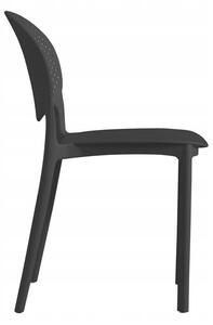 Supplies ISLAM jedálenská plastová stolička - čierna