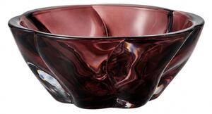 KRIŠTÁĽOVÁ MISKA BOHEMIA BARLEY SMOKEY BURGUNDE 280MM