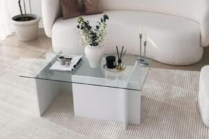 Hanah Home - Dizajnový konferenčný stolík ESCAPE 105 cm, MDF, biely